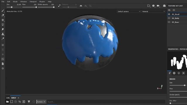 Substance Painter Drips Particles Brush смотреть онлайн