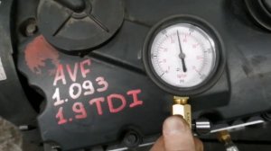 Замер компрессии Контрактного Двигателя Volkswagen Audi AVF 1.9 TDI 1.093