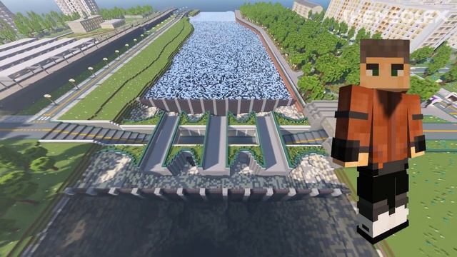 Строим город в Minecraft #37 - Питерский центр смотреть онлайн