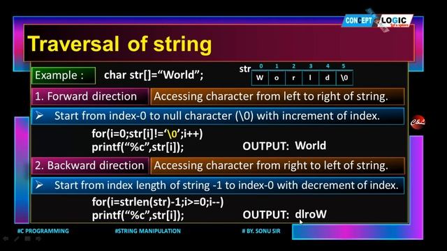 String Manipulation in C