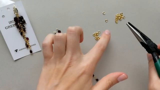 Мастер-класс. Серьги гроздь гранат. Своими руками. Handmade. Earrings.