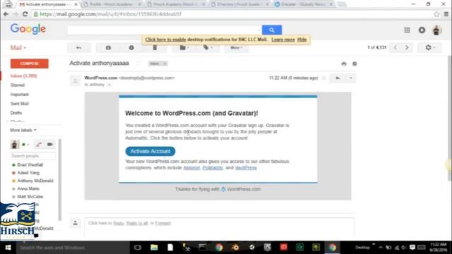 WordPress Education Template Hirsch Academy Site Avatar Setup смотреть онлайн