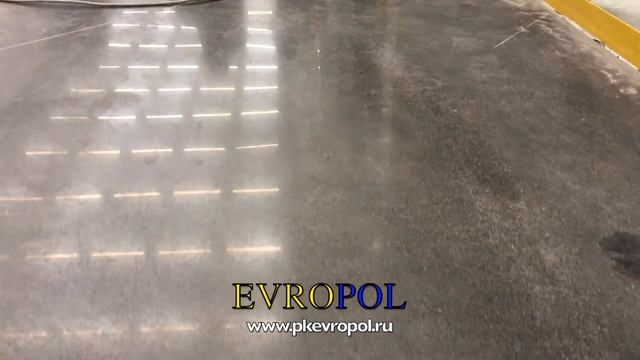 Полировка топпингового пола. Полировка бетона. Полированный бетонный пол