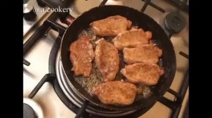 Мясо по французски на сковороде (свинина)