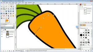 How to draw a Cartoon Carrot (GIMP)