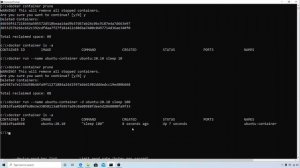 11 Docker Commands  Unbuntu Container