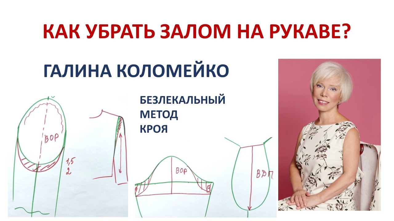 Как убрать залом на рукаве Галина Коломейко #shorts