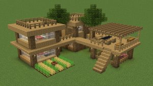 Майнкрафт - Как построить базу выживания. Minecraft