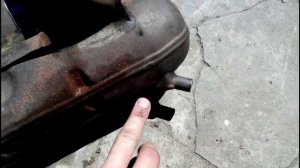 чистим глушитель YAMAHA JOG