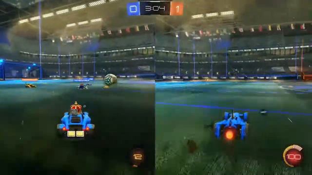 CasiVG - Rocket League  - 2 Player Split Screen - Xbox One  Gameplay смотреть онлайн