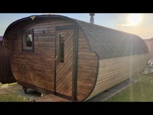 Баня бочка Овал 4х5 - обзор