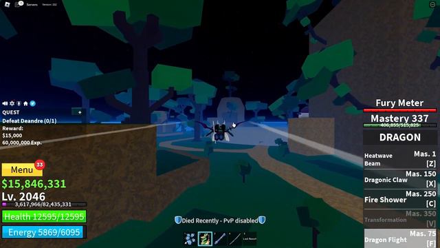 Where is Deandre in Blox Fruits | Deandre Location Hydra Island | Hydra Island Elite Spawns