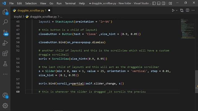 How To Create A Draggable Scroll Bar In Kivy-Kivy Scroll View Widget-Python Kivy Gui Tutorial смотреть онлайн