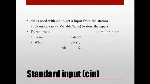 7. Introduction to c++: Basic input and output in C++