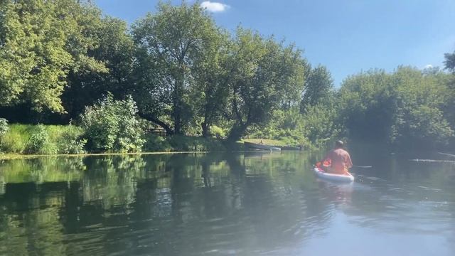 Сплав 7,5 км на сапах по реке Воронеж (пляж ЛТЗ - Троицкий мост) смотреть онлайн