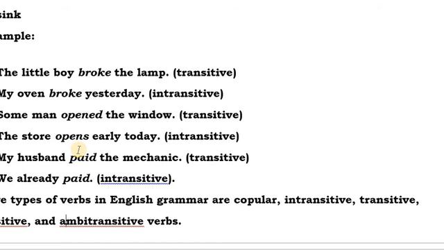 Types of verbs. Lect: 77  | What is verb by PMS CHD GRADE 10