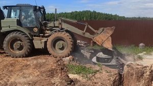 Засыпка колодцев щебнем