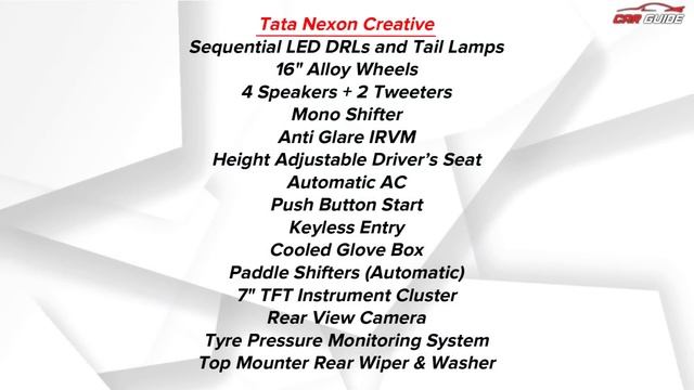 Tata Nexon Facelift PRICE Chart | Petrol & Diesel Top Model Automatic Price | Nexon On Road Price ? смотреть онлайн