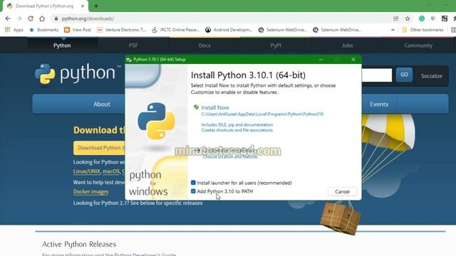 how to install python in tamil |