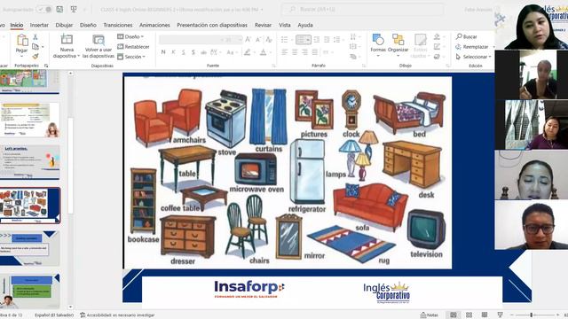 Ingles Corporativo-Simple present short answers and Vocabulary: Furniture. Class#4, day#4. смотреть онлайн