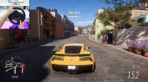 Chevrolet Corvette Z06 2015 - Forza Horizon 5 Open World Free Roam (Steering Wheel) Gameplay 4k