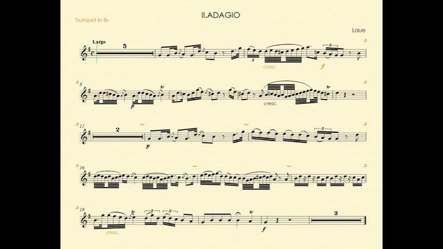 Лауе - Концерт для трубы и струнных