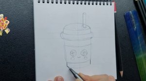 How to Draw a Cute Cup of Coffee Simple. ☕ Как нарисовать стакан  чашку кофе просто.