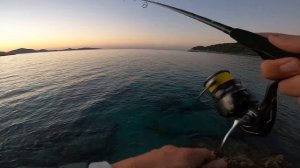 Turkey shore fishing. Береговая рыбалка в Турции. Каранкс, барракуда