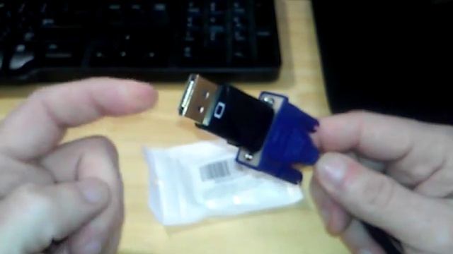Victsing gold-plated Display port (DP) to VGA adap смотреть онлайн