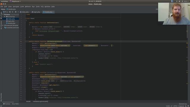 Students explain: cyberattacks and countermeasures - SQL injection vs. prepared statements