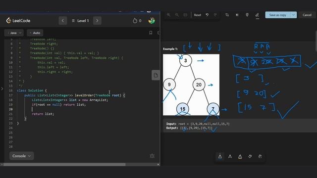 102. Binary Tree Level Order Traversal?| Leetcode | Level 1 | JAVA смотреть онлайн