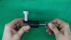 САМОДЕЛЬНЫЙ НАВЕСНОЙ ЗАМОК С ПРУЖИНОЙ