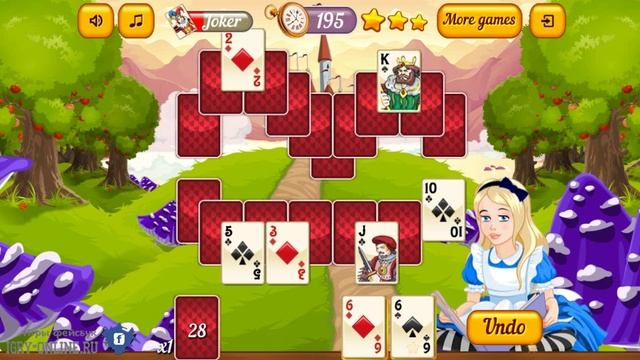 Игра Страна Чудес Пасьянс в фейсбуке смотреть онлайн