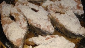 Горбуша жареная