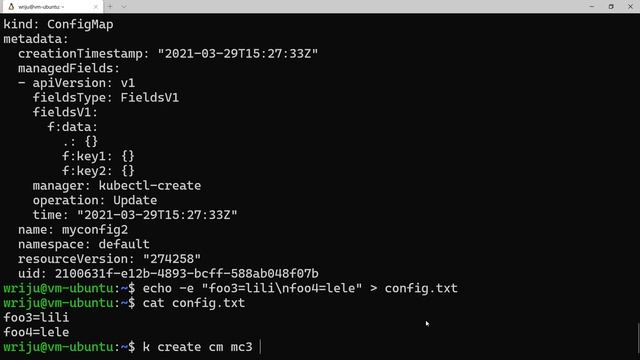 Kubernetes CKAD Tips 24 - ConfigMap Create