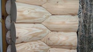? Покраска деревянных стен белым цветом. Морилка Varathane White. ?Почему надо шлифовать бревно ?