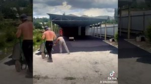укладка асфальта, установка поребрики и бардюр