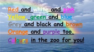 Детская песня про английские цвета "The colours song"