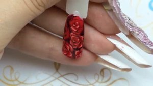 ? Как рисовать розы на ногтях гель лаком Потрясающий цветочный дизайн ногтей