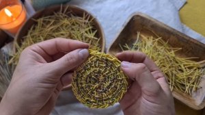 Эксперимент с желтой хвоей: как плести из коротких сосновых иголочек