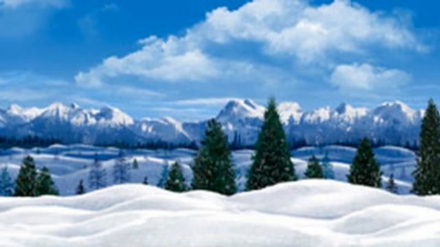 Футаж.  Движущийся зимний фон. смотреть онлайн