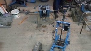 Разборка и обзор заднего моста самодельного минитрактора