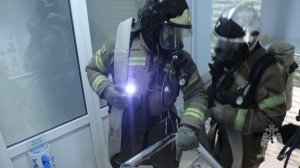 В одной из махачкалинских больниц прошли крупные ночные пожарно-тактические занятия