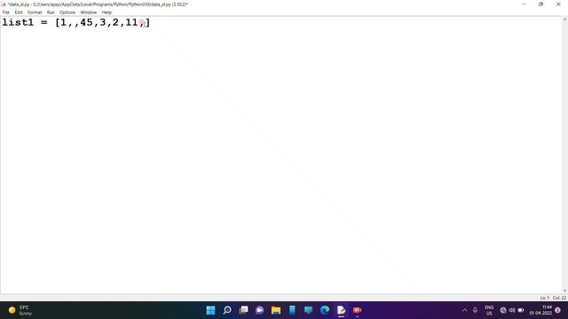 Python List data structure | Python List Datatype #list #python  Insert, pop, remove, sort, extend