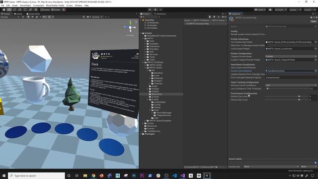 MRTK Mixed Reality With Oculus Quest - How To Teleport With Hand Tracking ?