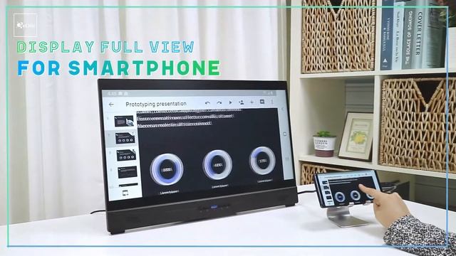 Magnify Android Smartphones Samsung Note8/9/10 by 21.5-inch Portable Monitor｜GeChic смотреть онлайн