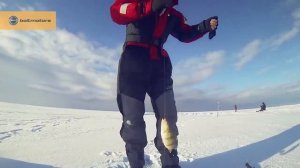 Мотобуксировщики Baltmotors на зимней рыбалке.