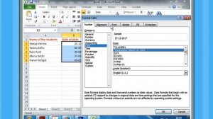 Date Time Formatting_Formatting in MS Excel 2010-Class 6-Part 7