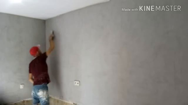 Нанесение микроцемента