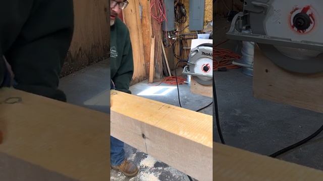 Timber Framing: Timber cutting technique - End Cutting an 8x8 Timber technique for square, end cut смотреть онлайн